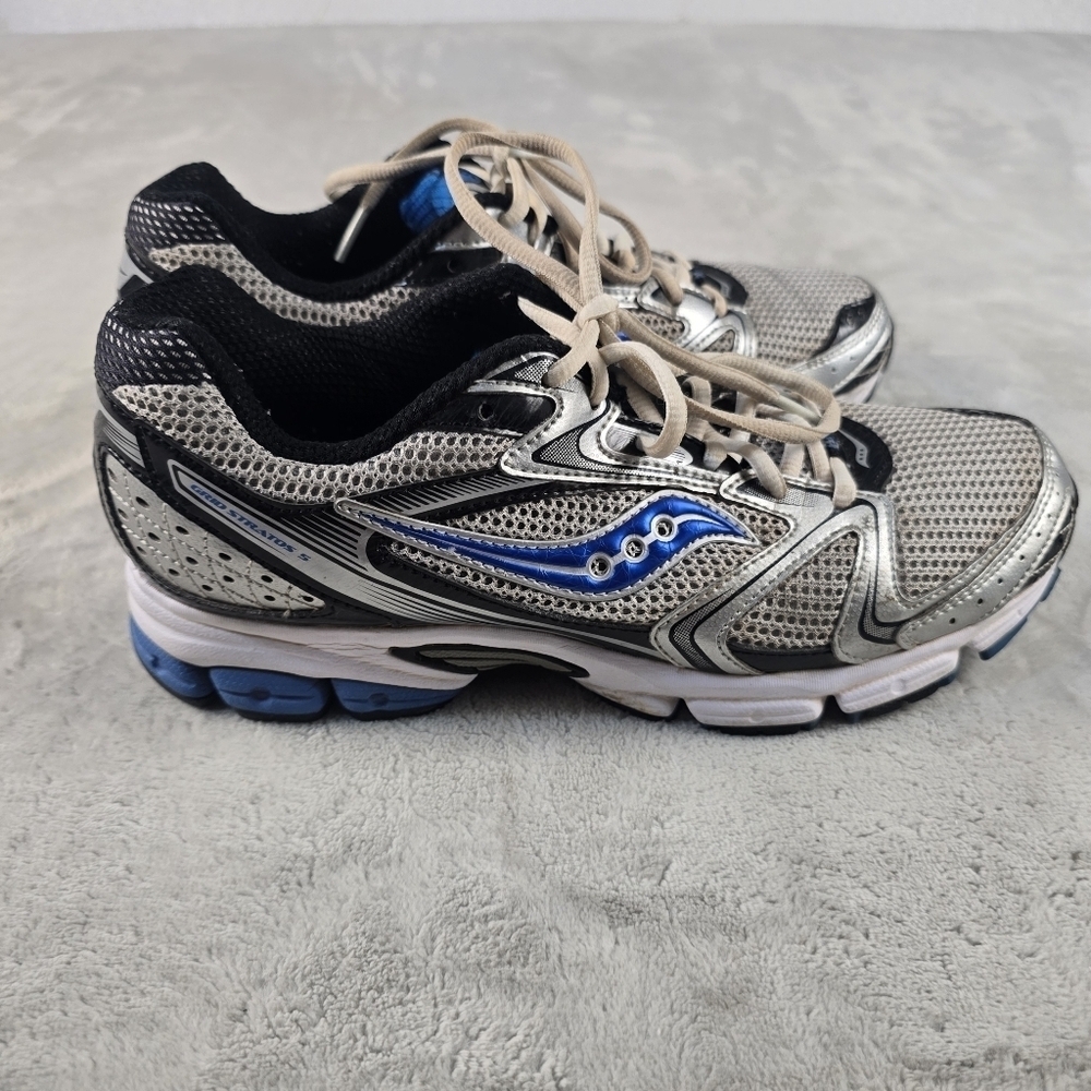 Saucony Mens Grid Stratos 5 25190-1 Gray Running Shoes Sneakers Size 8.5